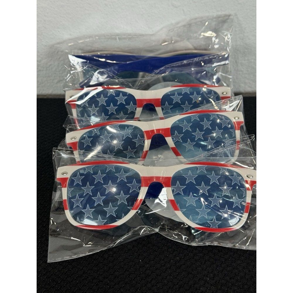Patriotic Flag Sunglasses Lot Of Four Celebrate American Election party memorial